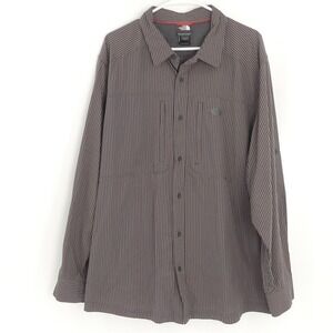 North Face Long Sleeve Button Up Casual Button Up Hiking Shirt Men's‎ XXL